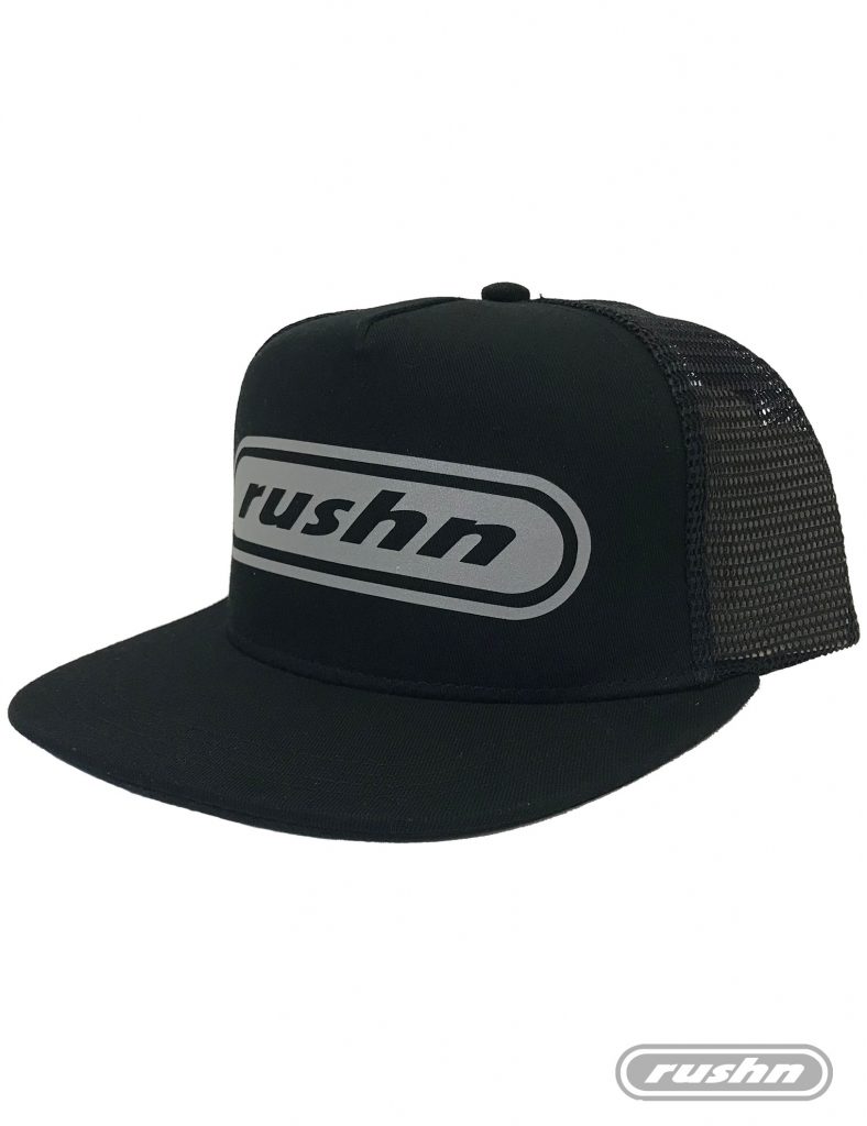 Rushn Reflective Mesh Backed Flat Peak Trucker Cap - Rushn Online Store